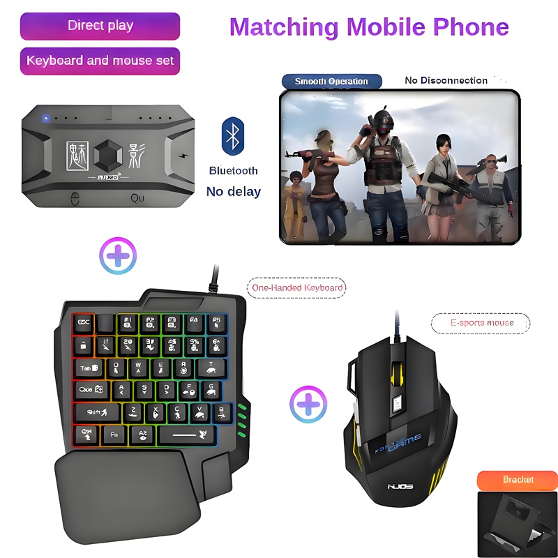 Gaming Keyboard And Mouse Wireless - Konverter Gamepad Ponsel M1 Pro, Mouse
