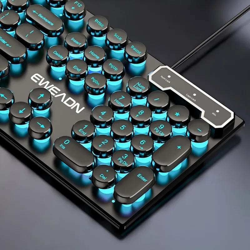Gaming Keyboard Mouse - Set Keyboard dan Mouse Retro Punk