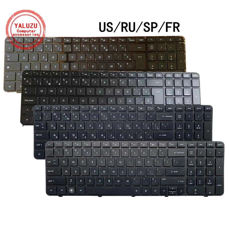 Gaming Keyboard Hp - Keyboard Laptop Baru US/RU/SP/FR Inggris/Rusia/Spanyol/Perancis untuk