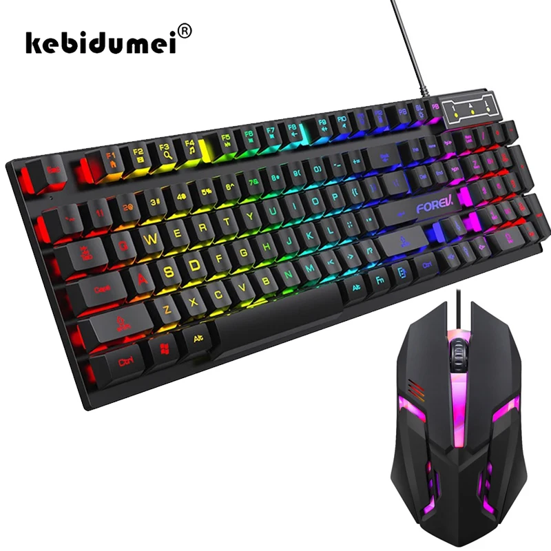 Gaming Keyboard Half - 104 Tombol Keyboard Mekanik Backlit Berkabel