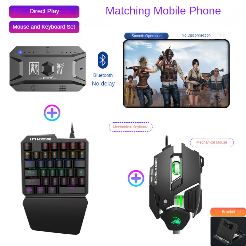 Konverter Gamepad Ponsel M1 Pr - Gaming Keyboard And Mouse Wireless ulasan dan harga