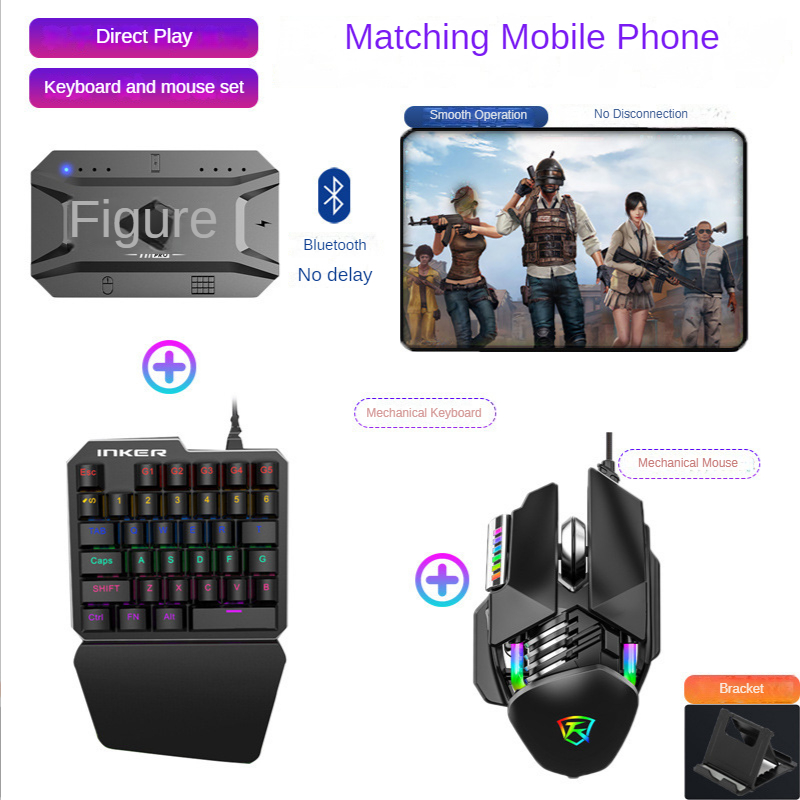 Konverter Gamepad Ponsel M1 Pr - Gaming Keyboard And Mouse Wireless ulasan dan harga