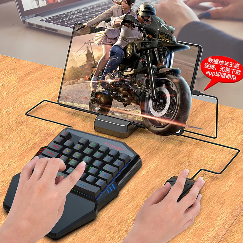 T-WOLF TF900 satu tangan Keybo - Gaming Keyboard Half ulasan dan harga