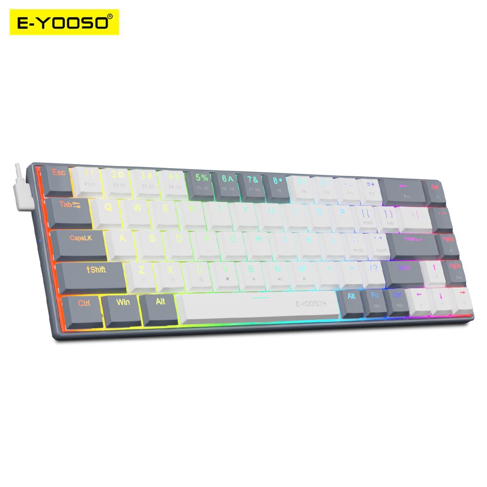 E-YOOSO A68 RGB Keyboard Gamin - Gaming Keyboard Bundle ulasan dan harga