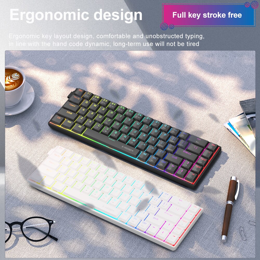 E-YOOSO A68 RGB Keyboard Gamin - Gaming Keyboard Bundle ulasan dan harga
