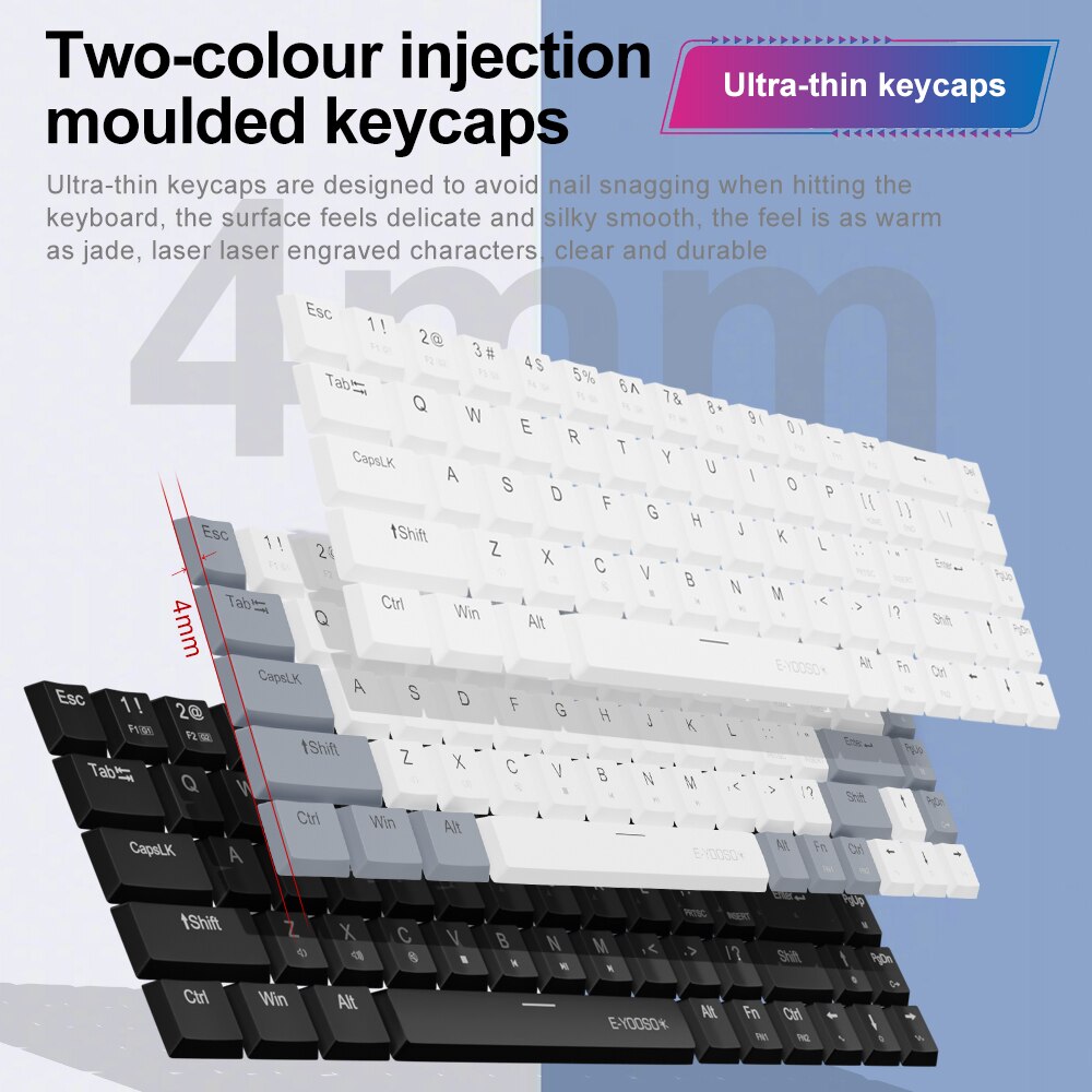E-YOOSO A68 RGB Keyboard Gamin - Gaming Keyboard Bundle ulasan dan harga