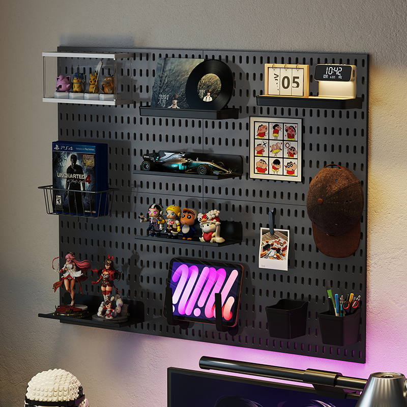 Rak Pegboard Perekat untuk Gam - Gaming Keyboard Mouse ulasan dan harga