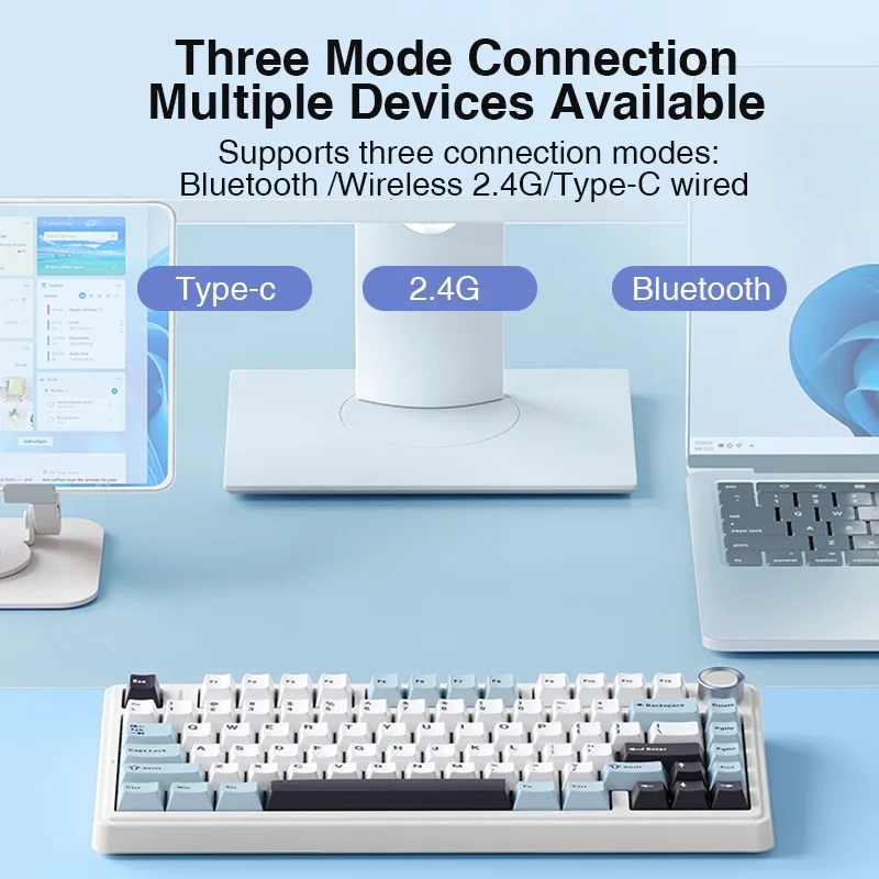 AULA F75 Keyboard mekanis game - Gaming Keyboard Blue Switches ulasan dan harga
