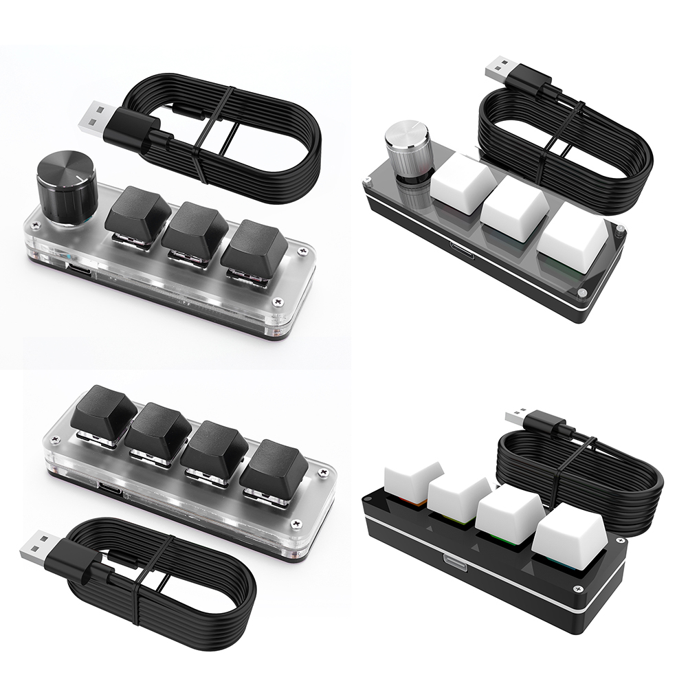 3 Tombol 1 Knob/4 Tombol Keybo - Gaming Keyboard 1 Hand ulasan dan harga