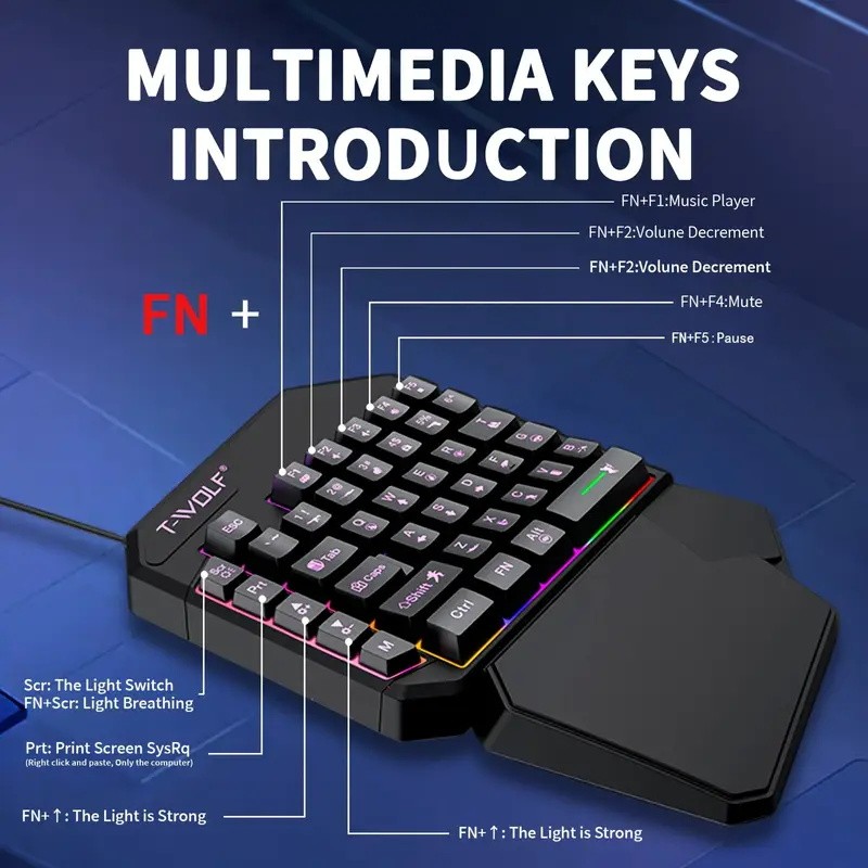 FocusOnPC TF900 2-in-1 Mobile  - Gaming Keyboard Bundle ulasan dan harga