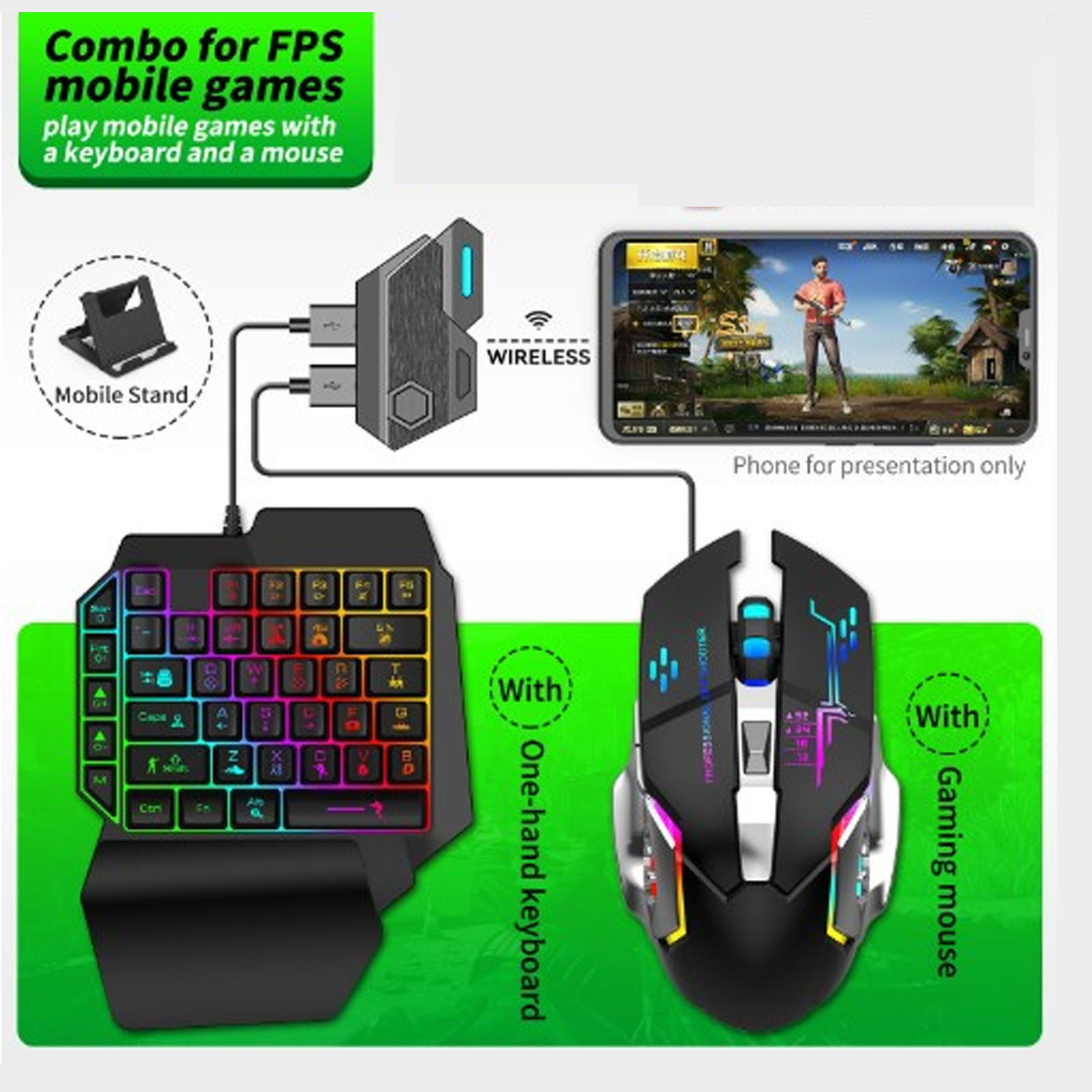 Paket Combo Game Mobile Koneks - Gaming Keyboard And Mouse Mobile ulasan dan harga