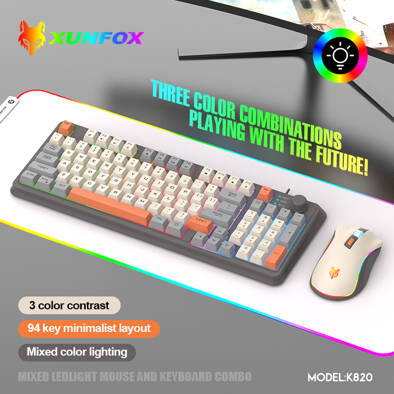 K820 Set Keyboard Game berkabe - Gaming Keyboard Bundle ulasan dan harga