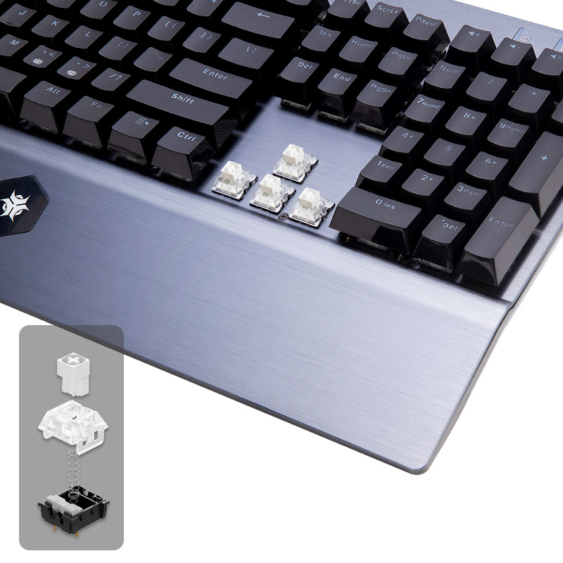 HEXGEARS GK739 Keyboard Gaming - Gaming Keyboard Blue Switches ulasan dan harga
