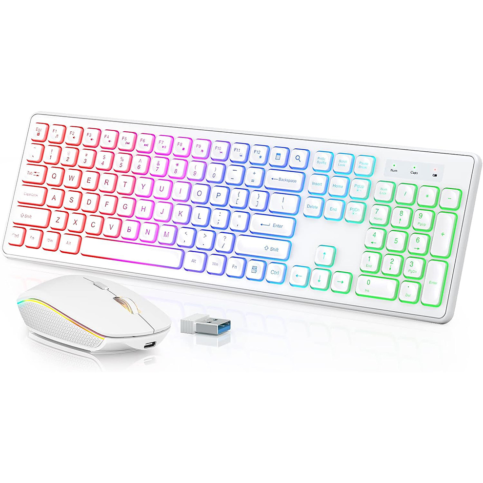 Keyboard dan Mouse Nirkabel de - Gaming Keyboard Bundle ulasan dan harga